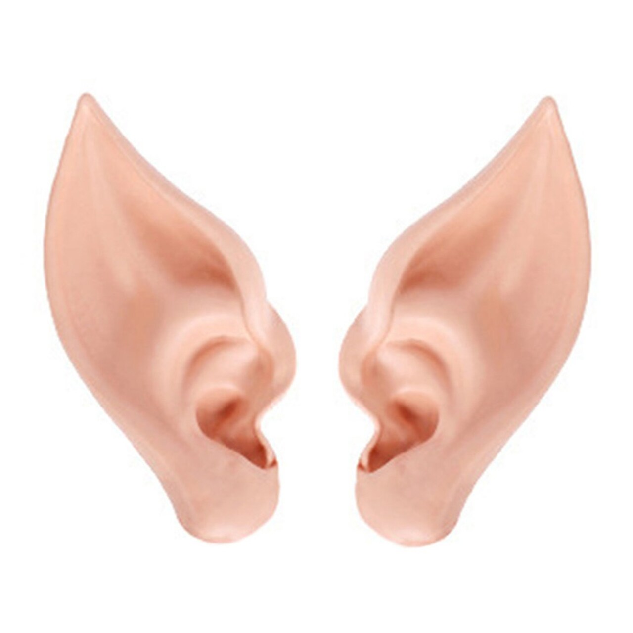 2Pcs Elf Ears Eco-Friendly No Friendly To Skin Soft Elastic Cosplay Elf Ears Halloween Party Photography Prop